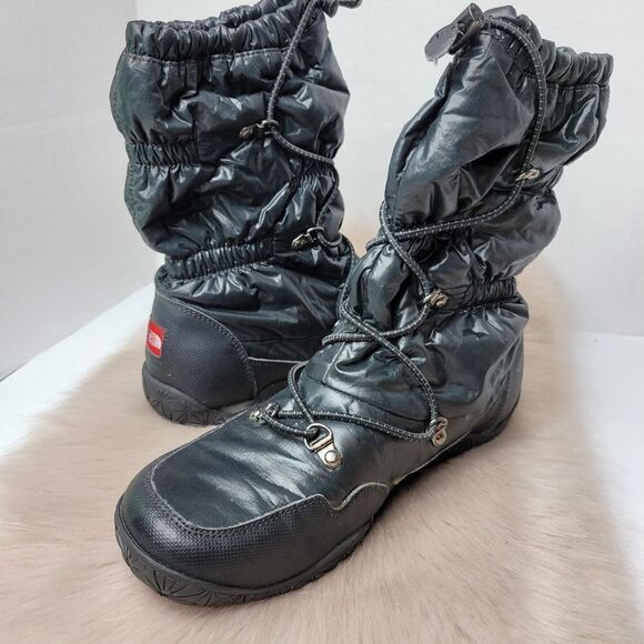 The North Face Primaloft Icepick Sole Goose Down Black Snow Boots Shoes Size 8 - Picture 5 of 8